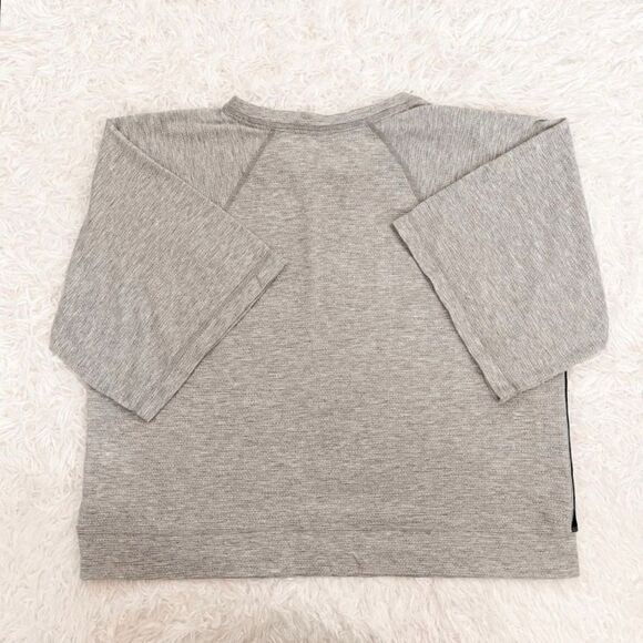 Calvin Klein Grey Short Sleeve Loungewear Athleisure Pullover Sweatshirt SZ M - Picture 3 of 9